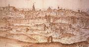 Anton van den Wyngaerde View of Toledo oil painting